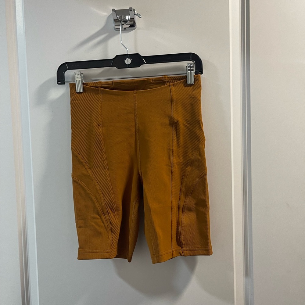 Lululemon Biker Shorts Burnt Orange Size 6 Good Condition